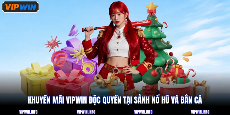 Khuyến mãi VIPWIN độc quyền tại sảnh nổ hũ và bắn cá